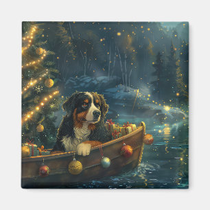 Íman Bernese Mountain Christmas Voyage festiva