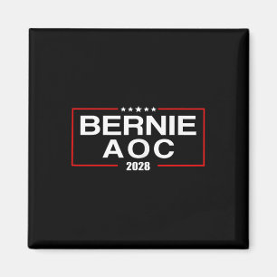 Íman Bernie Aoc 2028 Bernie Sanders Alexandria Cortez P