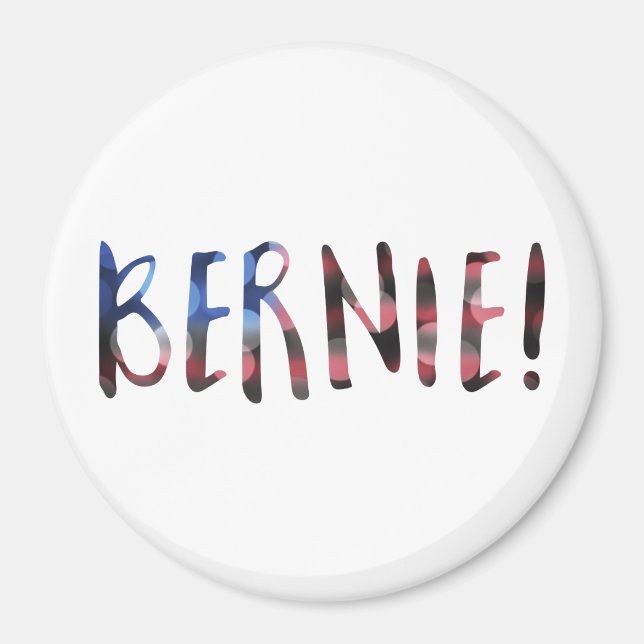 Íman bernie sanders bokeh (Frente)