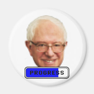 Íman Bernie Sanders Pixelado - PROGRESS