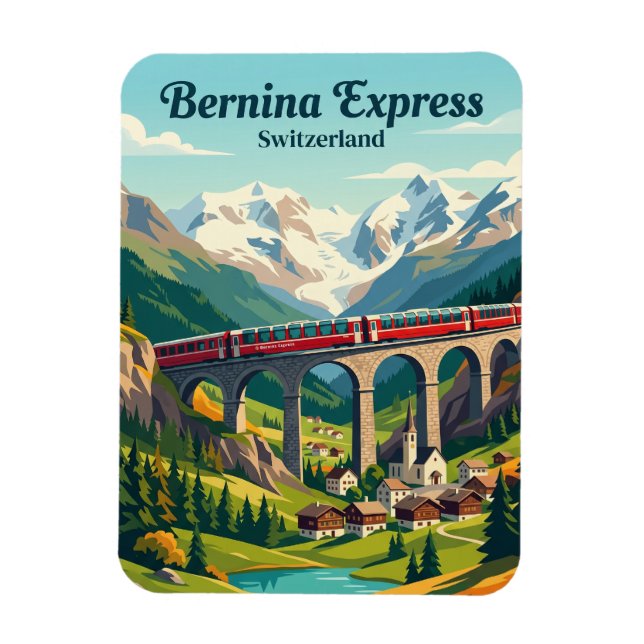 Íman Bernina Express, Alpes Suíços Suíça (Vertical)