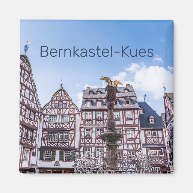 Íman Bernkastel-Kues Facadas Históricas Alemanha Souven (Frente)