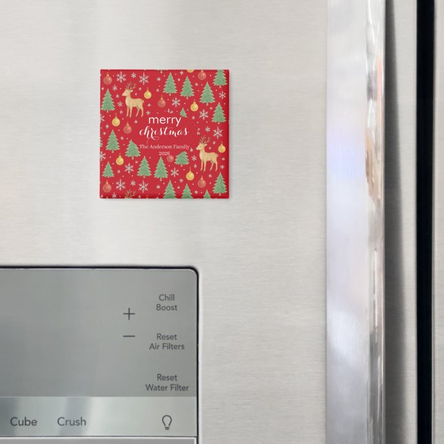 Íman Berrendas de Aquarela e Árvore de Natal - (In Situ (Fridge))