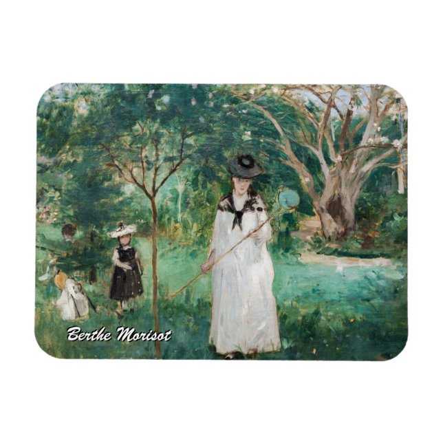 Íman Berthe Morisot - A Caça às Borboletas (Horizontal)