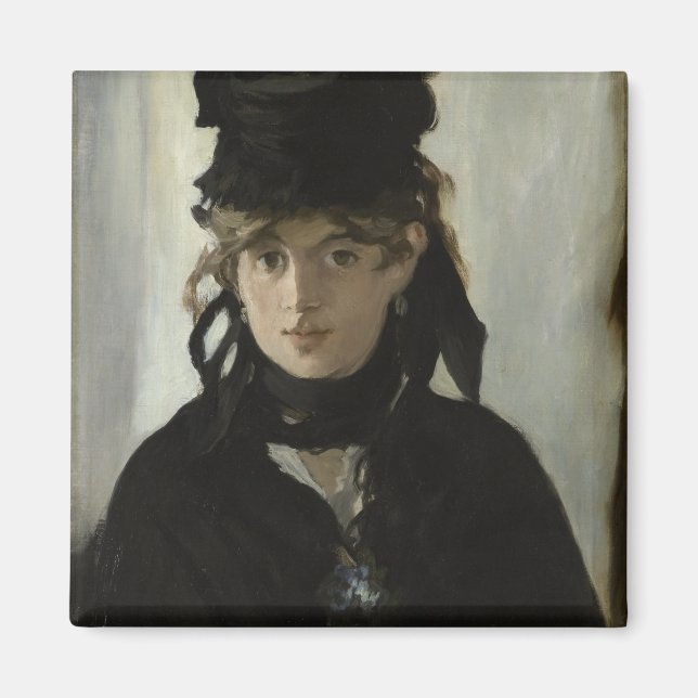 Íman Berthe Morisot com Buquê de Violetas por Manet (Frente)