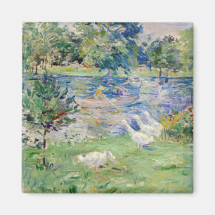 Íman Berthe Morisot - Menina num Barco com Gansos