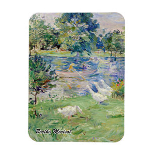 Íman Berthe Morisot - Menina num Barco com Gansos