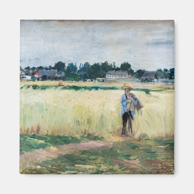 Íman Berthe Morisot - No campo de rodas em Gennevillier (Frente)