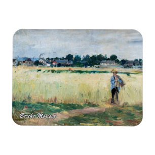 Íman Berthe Morisot - No campo de rodas em Gennevillier