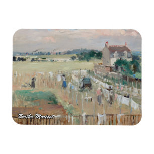 Íman Berthe Morisot - Pendurando a Roupa para Secar