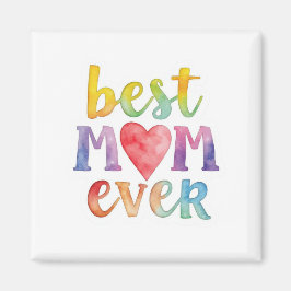 Íman Best Mom Ever Custom-Cut Vinyl Sticker