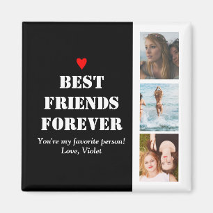 Íman Bestie Personalizada de Colagem de Fotos Personali