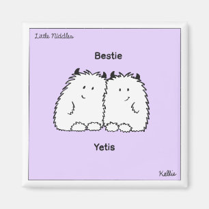 Íman Bestie Yetis Little Niddles Magnet