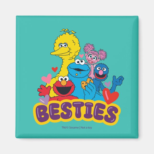 Íman Besties De Namorados Da Rua Sésamo (Frente)