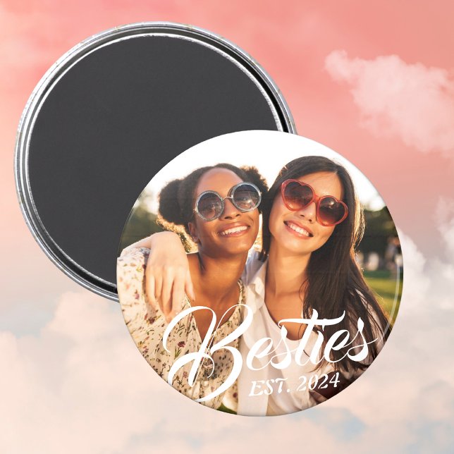 Íman Besties Magnet para Melhores Amigos Fotografia BFF (Criador carregado)