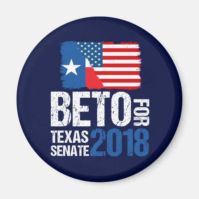 Íman Beto O'Rourke para a eleição do Senado do Texas em (Frente)