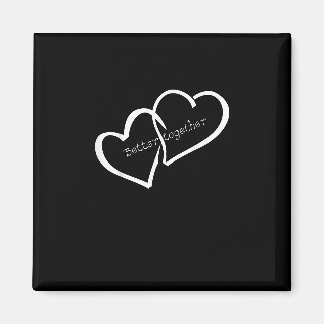 Íman Better Together Long Distance Relationship Modern  (Frente)