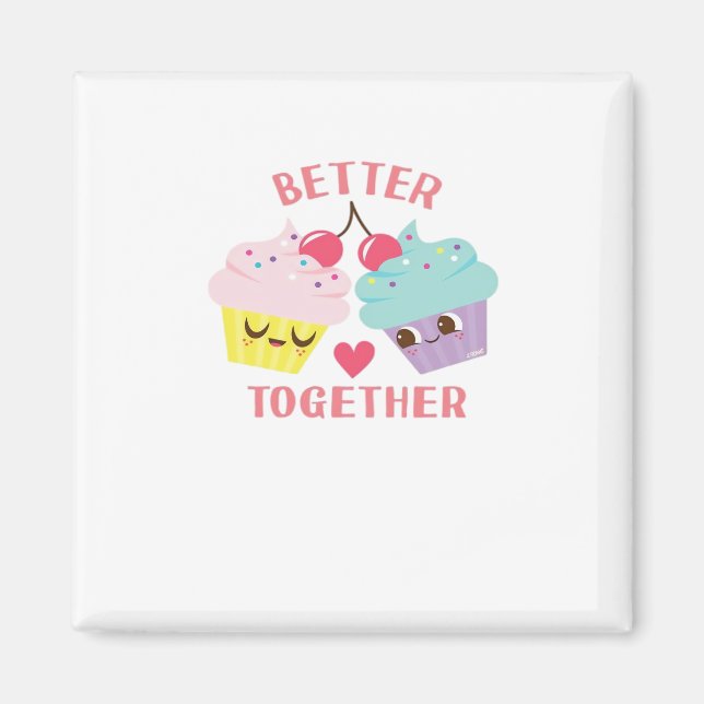 Íman Better Together Love Heartfelt Design  (Frente)