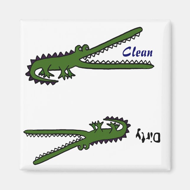 Íman BF- Magneta da máquina de lavar loiça crocodilo (Frente)