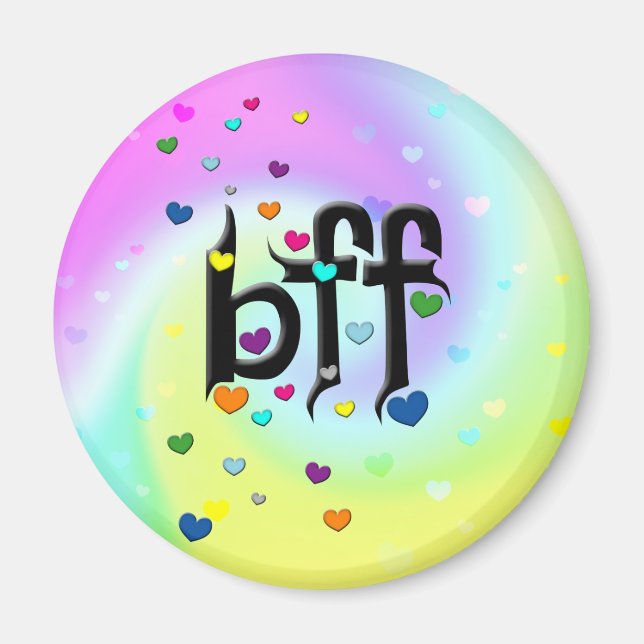 Íman bff ~ corações (Frente)