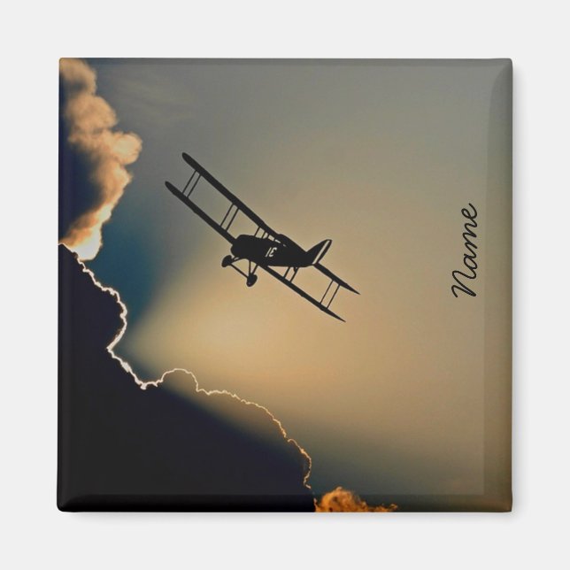 Íman Bi Plane Monograma (Frente)