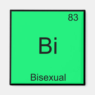 Íman Bi - Símbolo de Elemento Químico Bissexual Engraça
