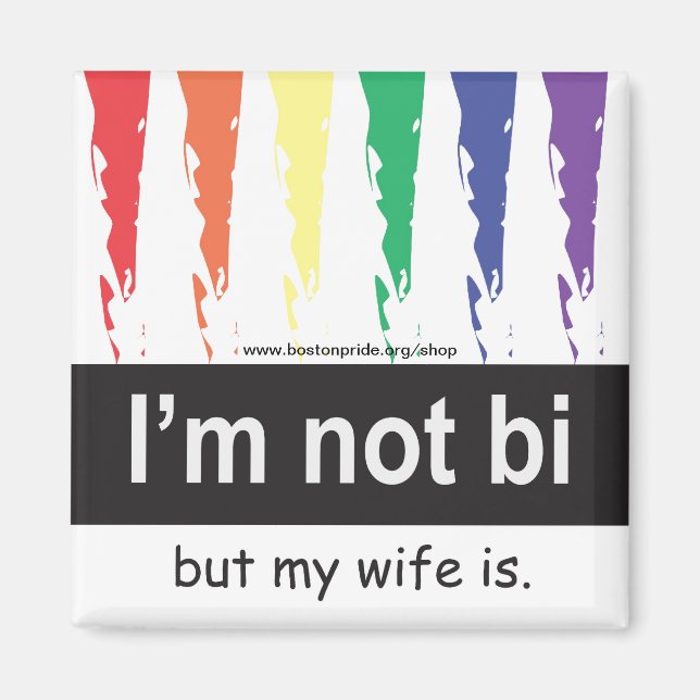 Íman Bi Wife Magnet Square (Frente)