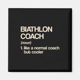 Íman Biathlon Coach Definition Engraçado Biathlete Humo