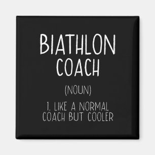Íman Biathlon Coach Definition Funny Biathlete Humor 10