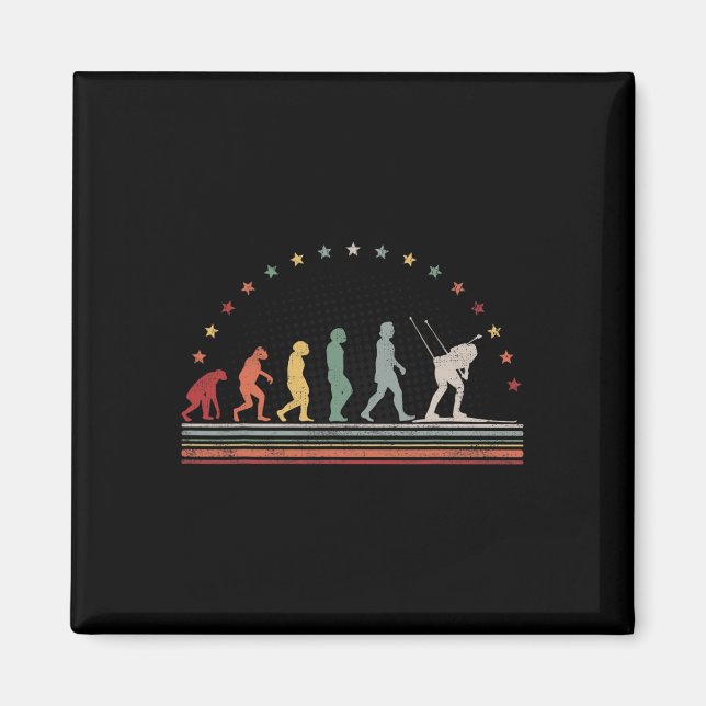 Íman Biathlon Evolution Retro Ski Hob (Frente)