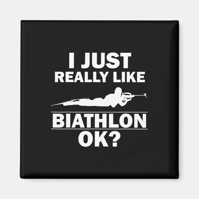 Íman Biathlon Funny Prone Position Biathletting S (Frente)