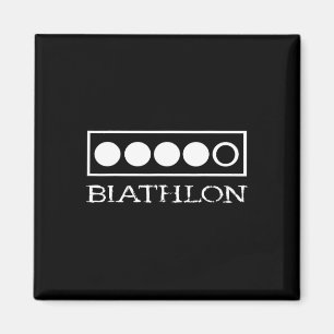 Íman Biathlon Target Shoting Sport Biathlete Skiing Co