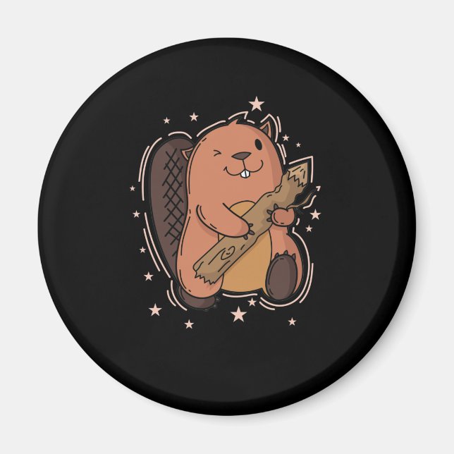 Íman Biber mit seinem Holz (Frente)