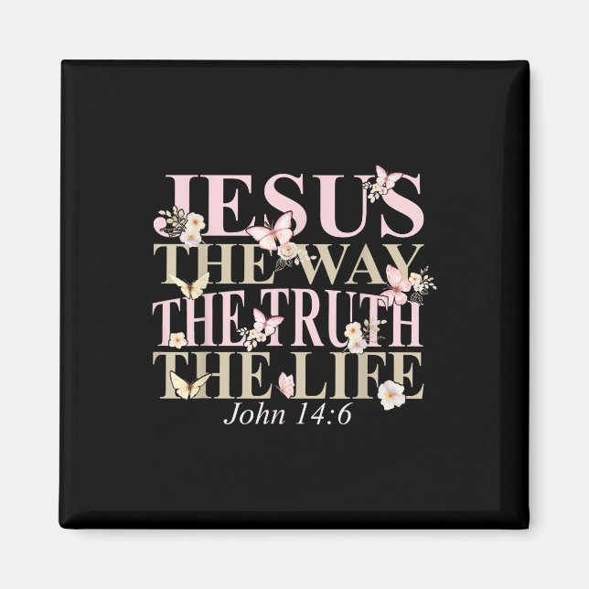 Íman Bíblia Cristã Versa Fé Deus Jesus Como João (Frente)