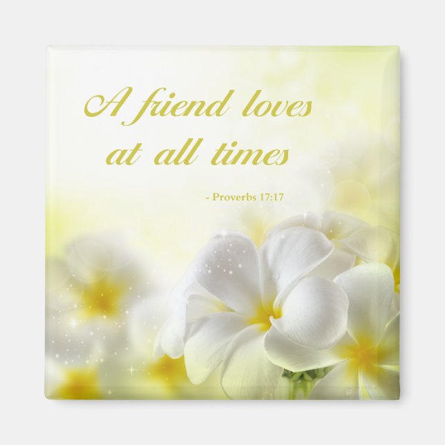 Íman Bíblia Verso | Provérbios 17:17 | (Frente)