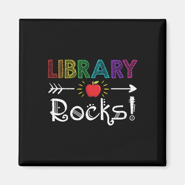 Íman Biblioteca Agrada Professor Aluno Diversão Volta à (Frente)