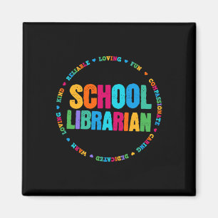 Íman Biblioteca Colorida do Tee Rainbow Colorful