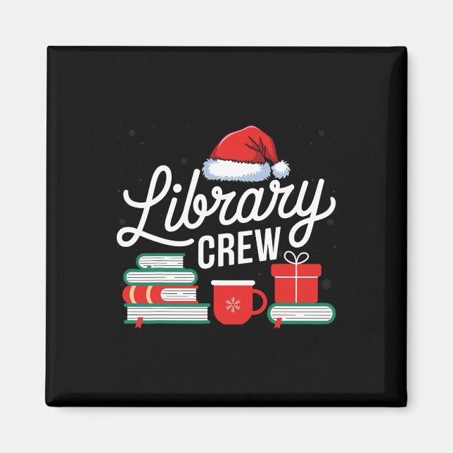 Íman Biblioteca Crew Book Amadurece Bibliotecas Feriado (Frente)