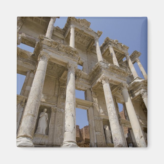 Íman Biblioteca de Celsus, construída em 114-117 d.C. (Frente)