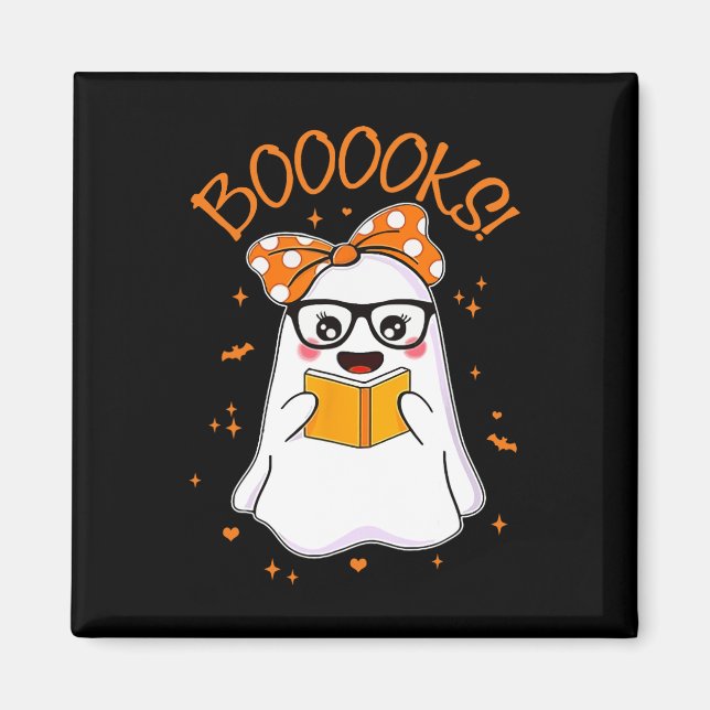 Íman Biblioteca de Livros sobre Mulheres de Halloween (Frente)