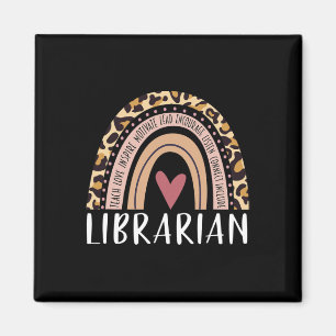 Íman Bibliotecária Arco-íris Leopardo Professora Ck Par