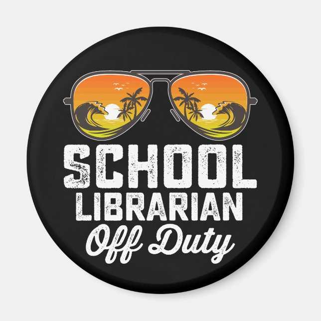 Íman Bibliotecário Escolar Fora de Serviço no Último Di (Frente)