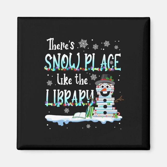 Íman Bibliotecário Há Lugar de Neve Como A Biblioteca C (Frente)