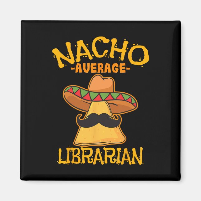 Íman Bibliotecário Médio Nacho Guarda da Biblioteca Cin (Frente)