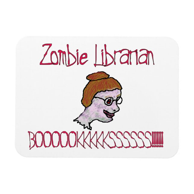 Íman Bibliotecário Zombie (Horizontal)