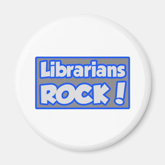 Íman Bibliotecários Rock! (Frente)
