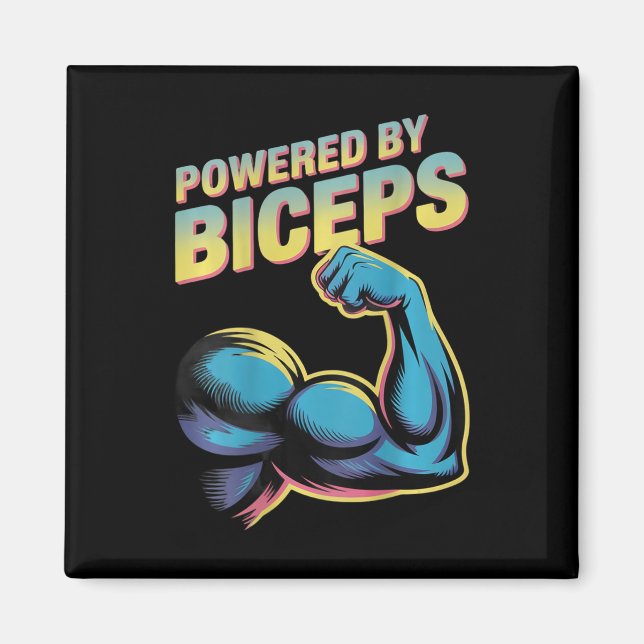 Íman Bíceps Potencializados Humor Divertido de Academia (Frente)