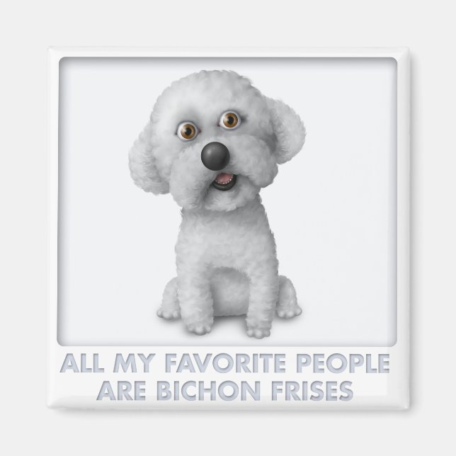 Íman Bichon Frise Favorite (Frente)