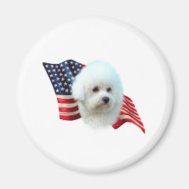 Íman Bichon Frise Flag