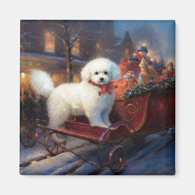 Íman Bichon Frise Natal Fesason (Frente)